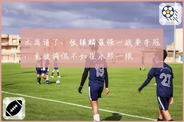 太离谱了，张镇麟最强一战要夺冠，竟被调侃不如崔永熙一根